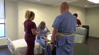 Physical Therapy Transfer Training  How To Transfer From Wheelchair To Bed [upl. by Traver]