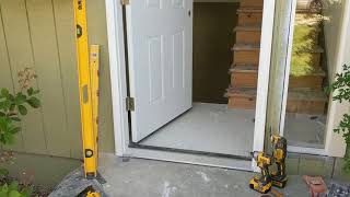 Jeld Wen Front Door Installation  Really crappy products and craftsmanship PART 1 [upl. by Nesnah]