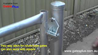 Gate Latch 2 way for round pipe and square [upl. by Ilil]