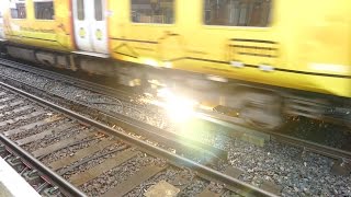 Merseyrail 507 009 making arcs at Birkdale station [upl. by Belden]