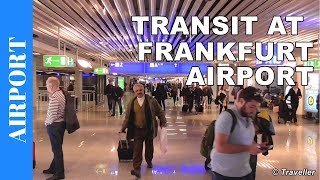 TRANSIT WALK AT FRANKFURT Airport FRA Terminal 1  Connection Flight Transfer Arriving amp Departing [upl. by Deery531]