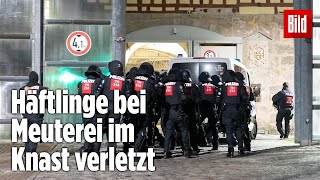 Gefängnismeuterei Polizei stürmt Knast in Thüringen  JVA Untermaßfeld [upl. by Friedrick]